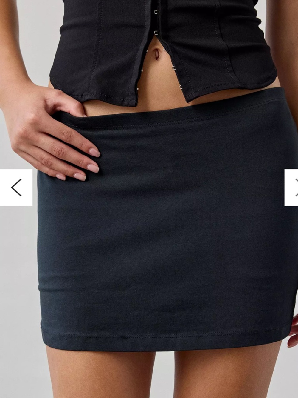 NEW Urban Outfitters Mini Black Skort